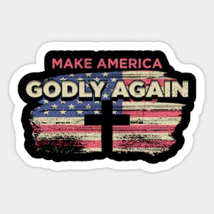 Make America Godly Again Christian Jesus Faith Bible Sticker